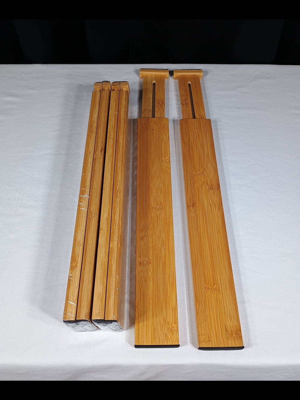 Set Of 6 Vaefae Brand Adjustable Bamboo Drawer Dividers New